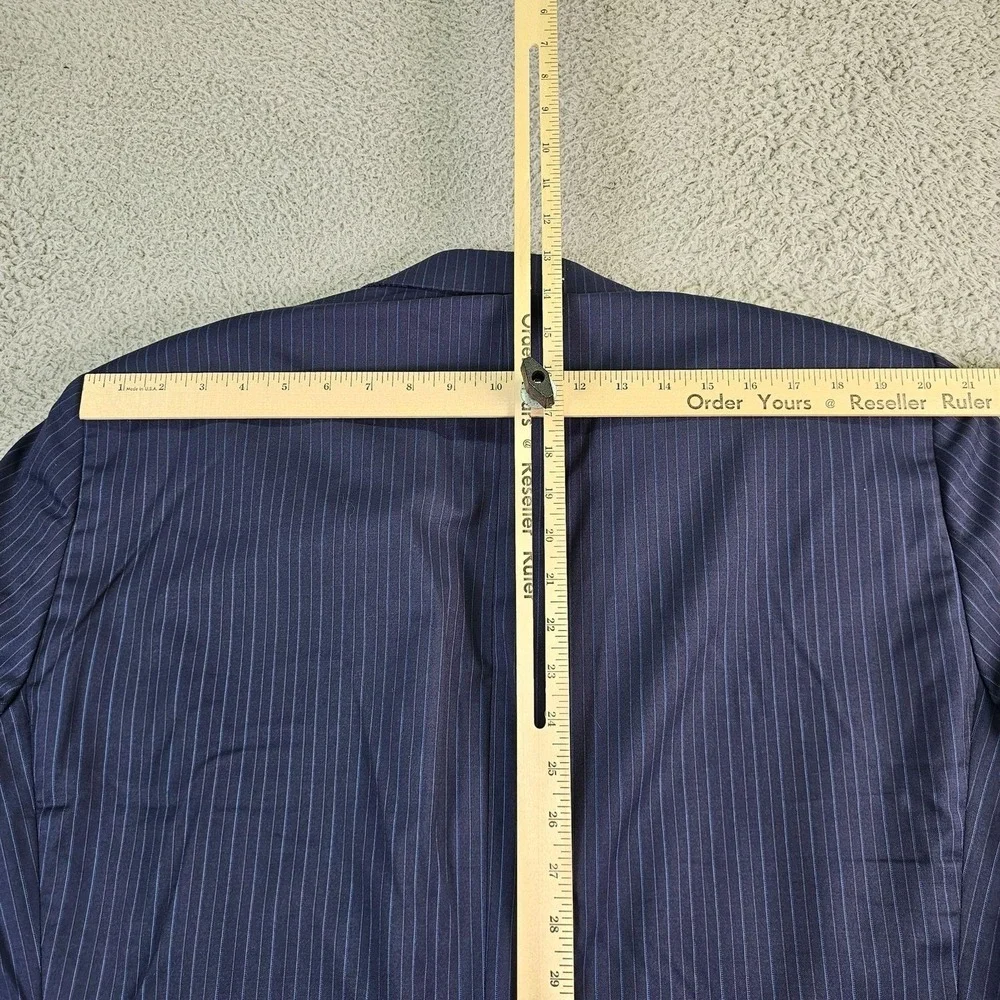 Hart Schaffner Marx Suit Jacket Mens 50L Blue Pinstripe Wool Chicago Fit